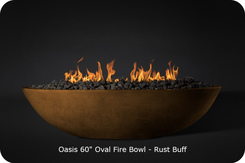 CONTEMPORARY OASIS — Oval Fire Bowl (60")
