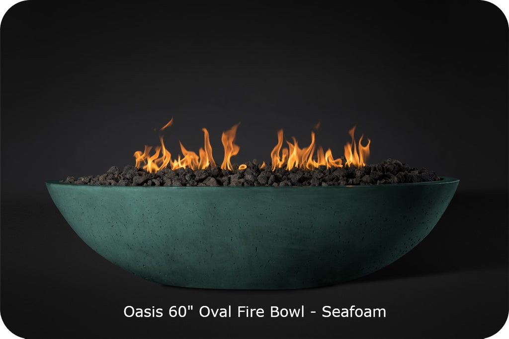 CONTEMPORARY OASIS — Oval Fire Bowl (60")
