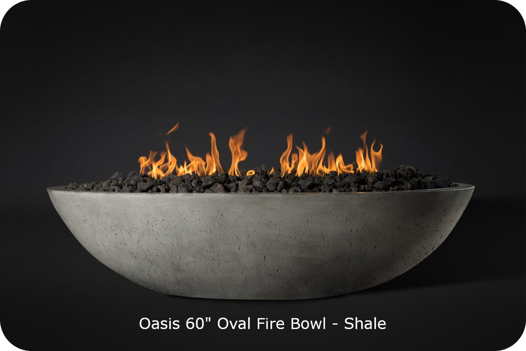 CONTEMPORARY OASIS — Oval Fire Bowl (60")