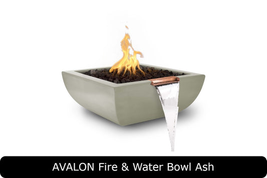 The Outdoor Plus - Avalon Fire & Water Bowl - GFRC Concrete