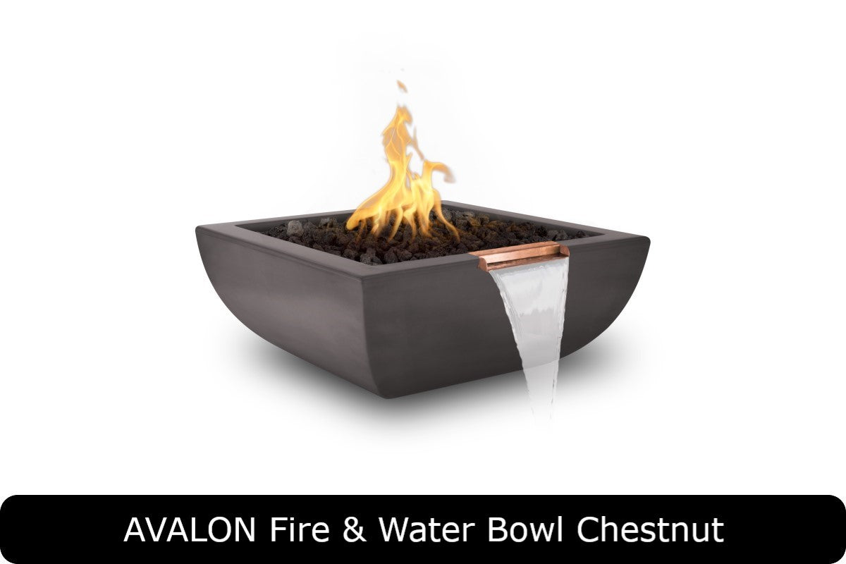 The Outdoor Plus - Avalon Fire & Water Bowl - GFRC Concrete