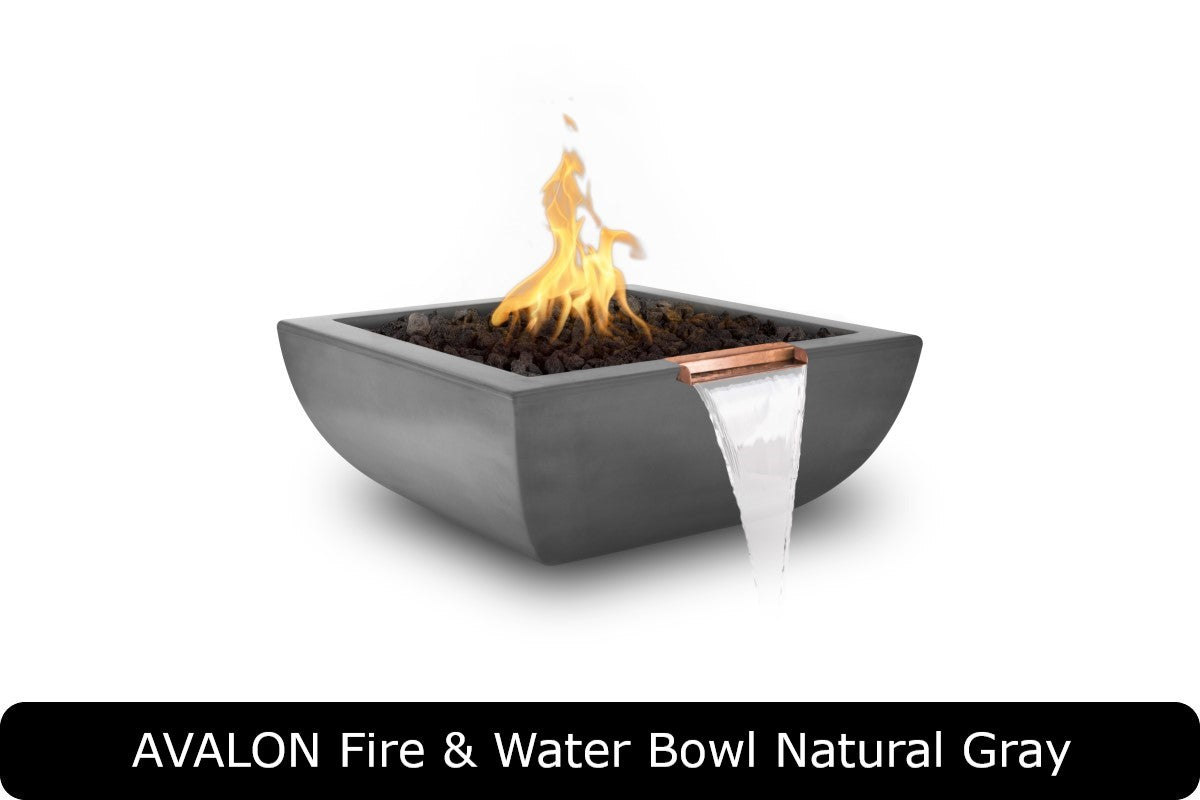 The Outdoor Plus - Avalon Fire & Water Bowl - GFRC Concrete