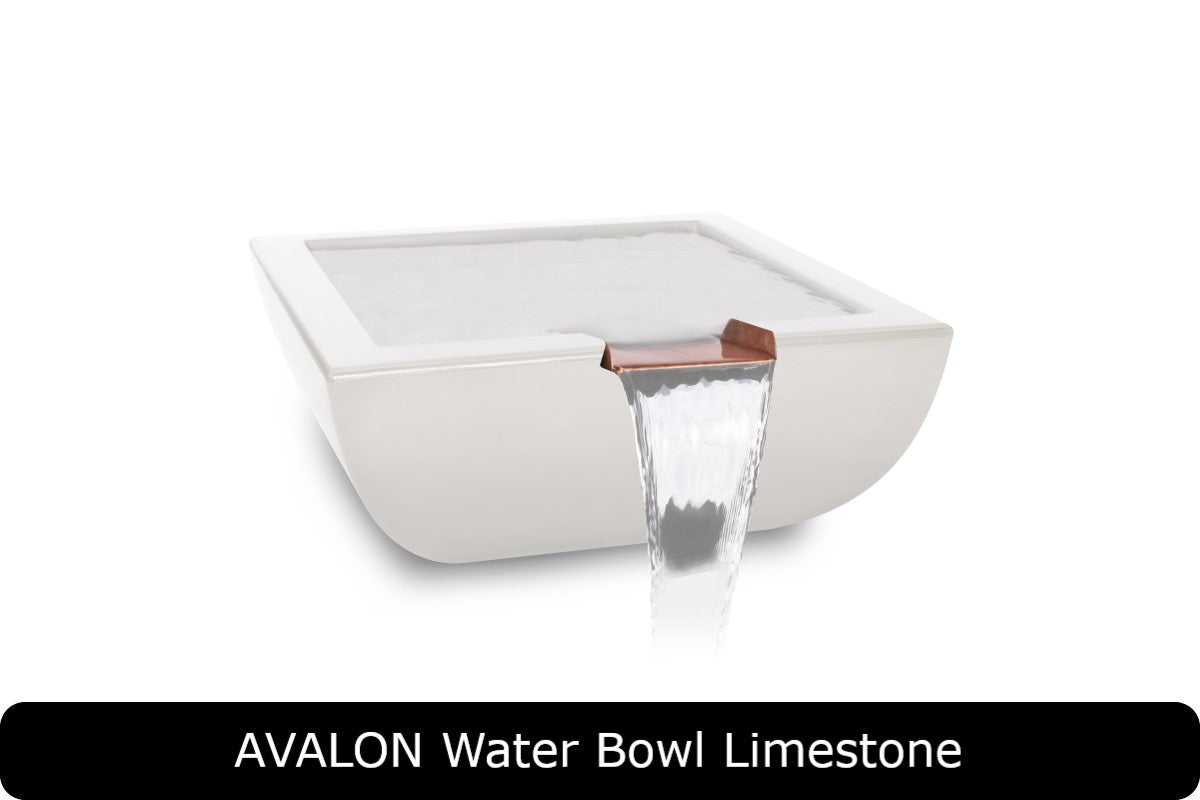 The Outdoor Plus - Avalon Water Bowl - GFRC Concrete