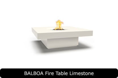 The Outdoor Plus - Balboa Fire Table - GFRC Concrete