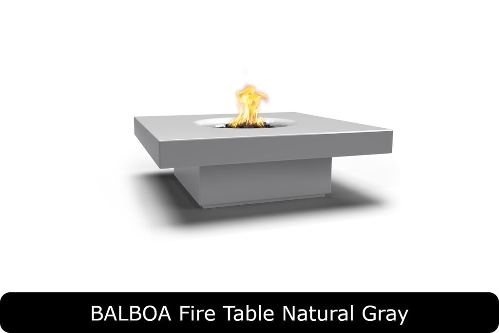 Balboa — Square Concrete Fire Table (48")