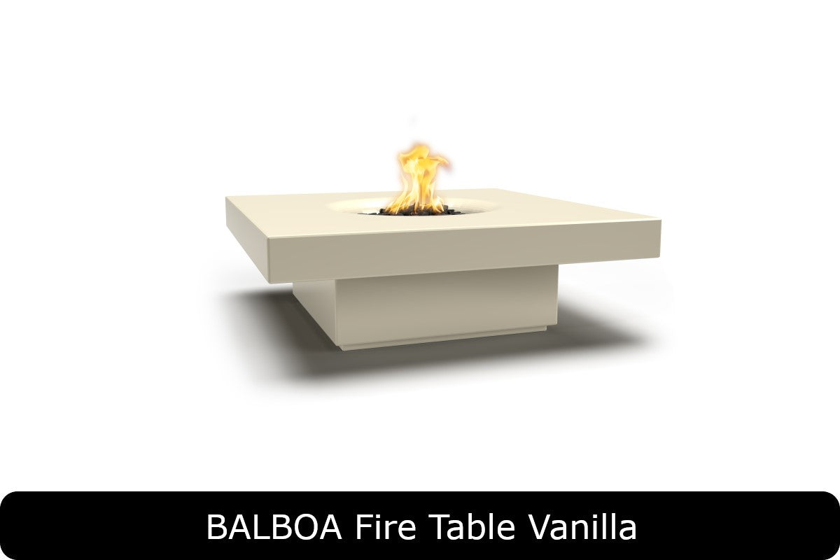 The Outdoor Plus - Balboa Fire Table - GFRC Concrete