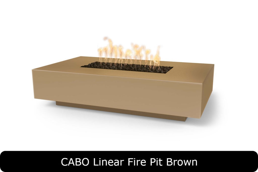 Cabo — Linear Concrete Fire Pit (3 Size Options)
