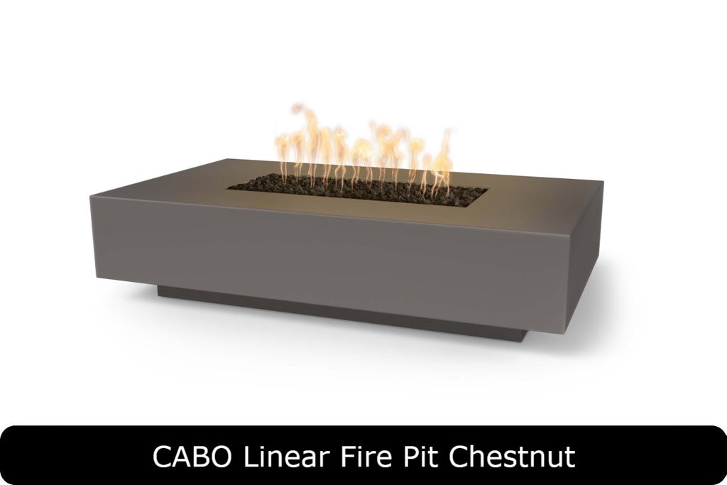 Cabo — Linear Concrete Fire Pit (3 Size Options)