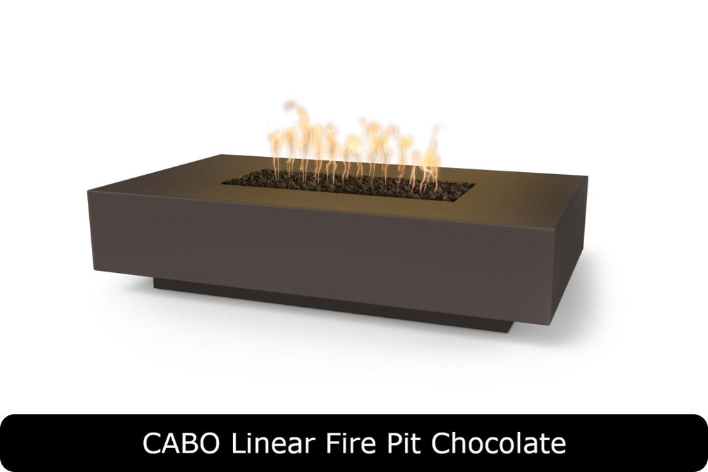 Cabo — Linear Concrete Fire Pit (3 Size Options)