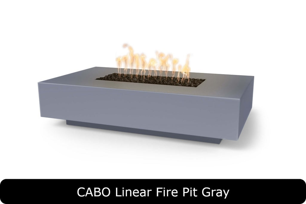 Cabo — Linear Concrete Fire Pit (3 Size Options)