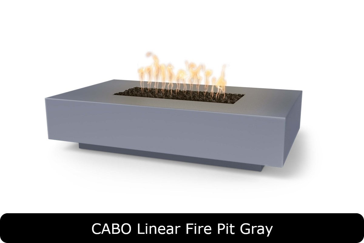 The Outdoor Plus - Cabo Linear Fire Pit - GFRC Concrete