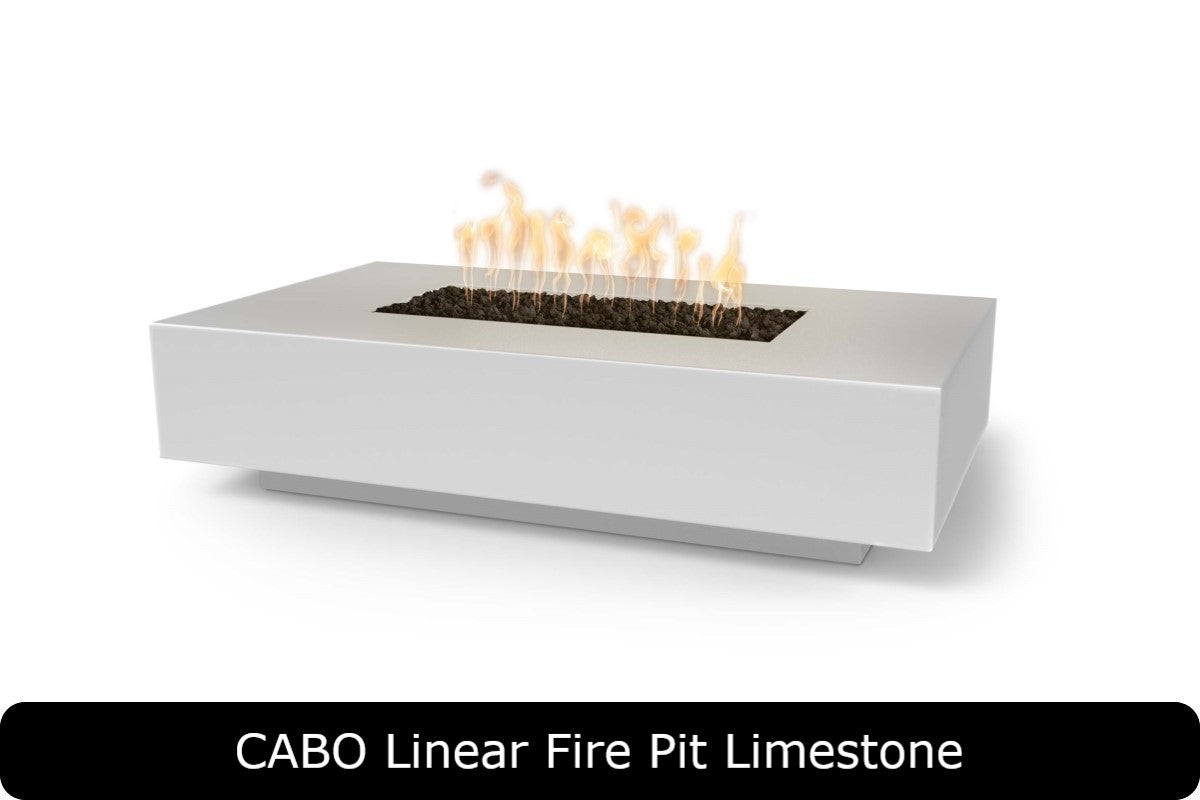 The Outdoor Plus - Cabo Linear Fire Pit - GFRC Concrete