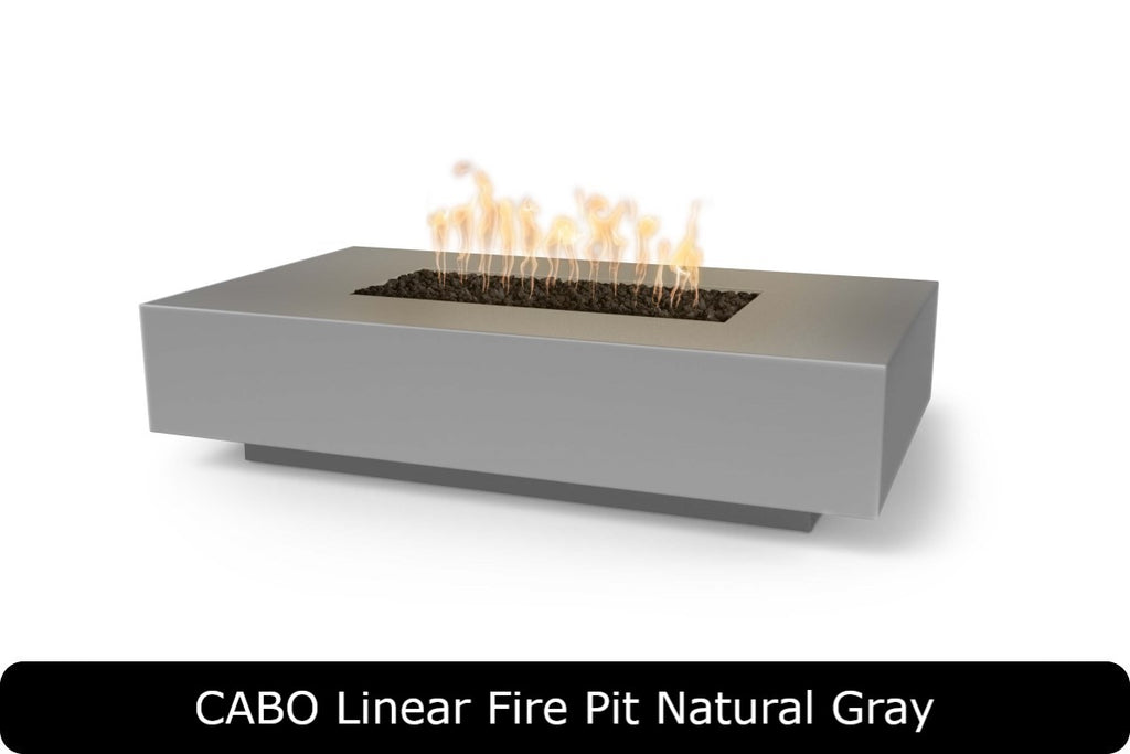 Cabo — Linear Concrete Fire Pit (3 Size Options)