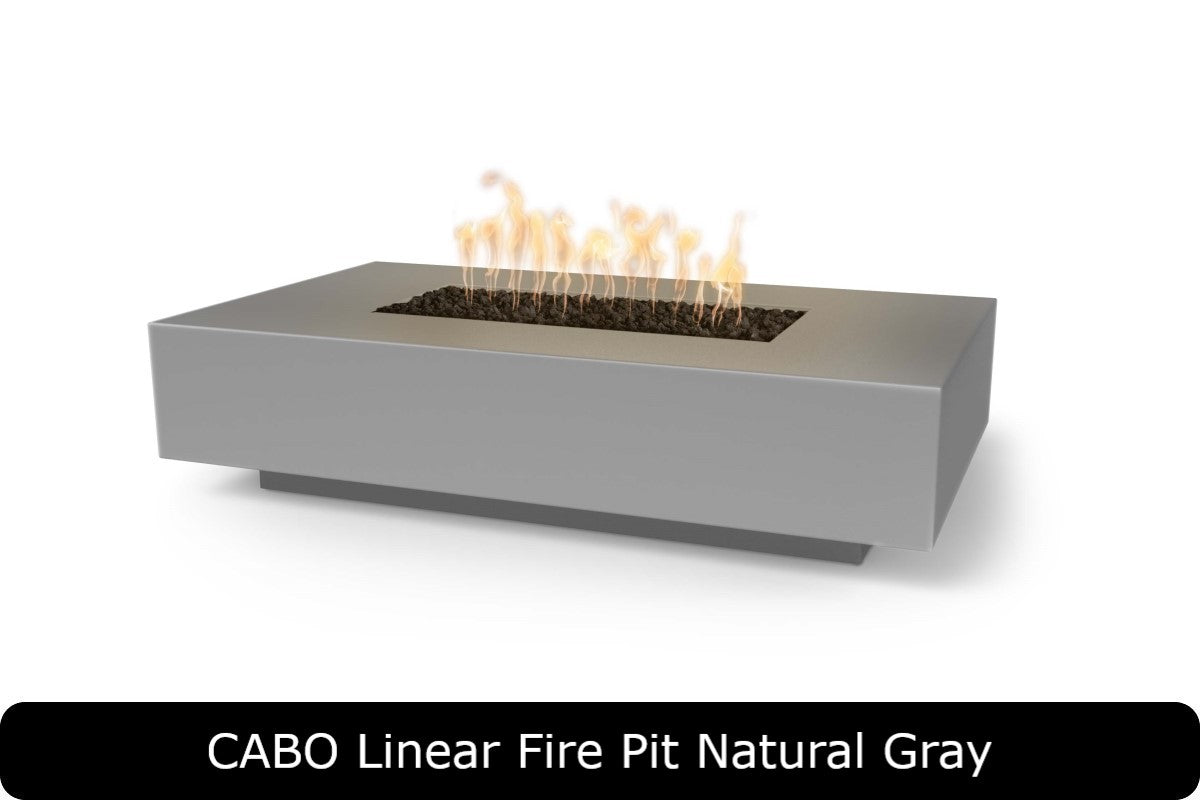 The Outdoor Plus - Cabo Linear Fire Pit - GFRC Concrete