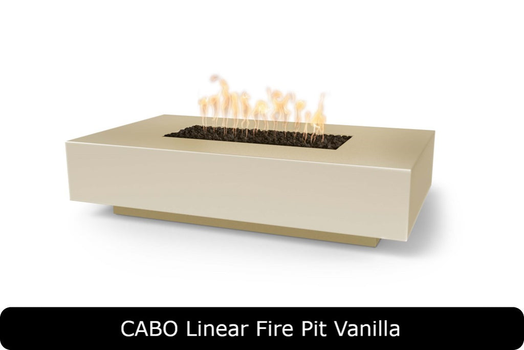 Cabo — Linear Concrete Fire Pit (3 Size Options)