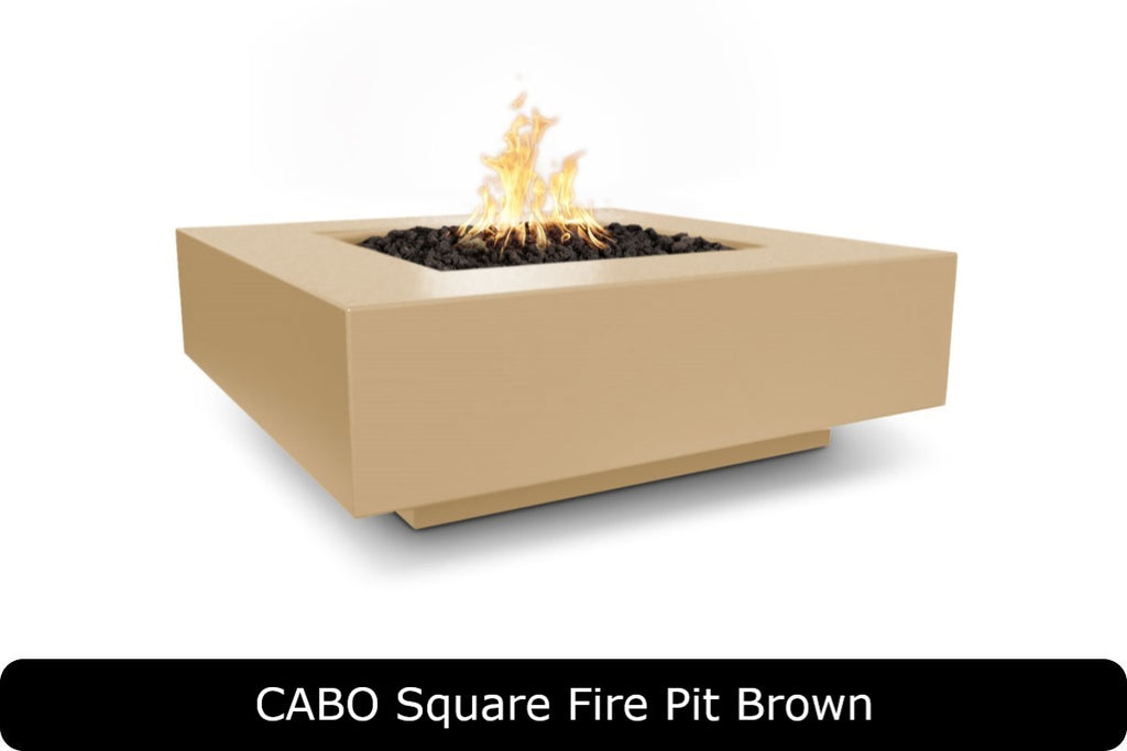 Cabo — Square Concrete Fire Pit Table (36" & 48")