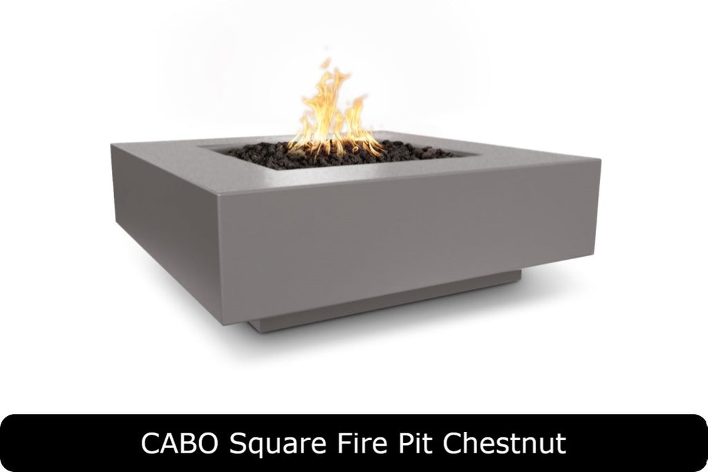 Cabo — Square Concrete Fire Pit Table (36" & 48")