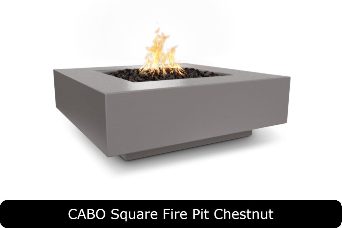 The Outdoor Plus - Cabo Square Fire Pit - GFRC Concrete