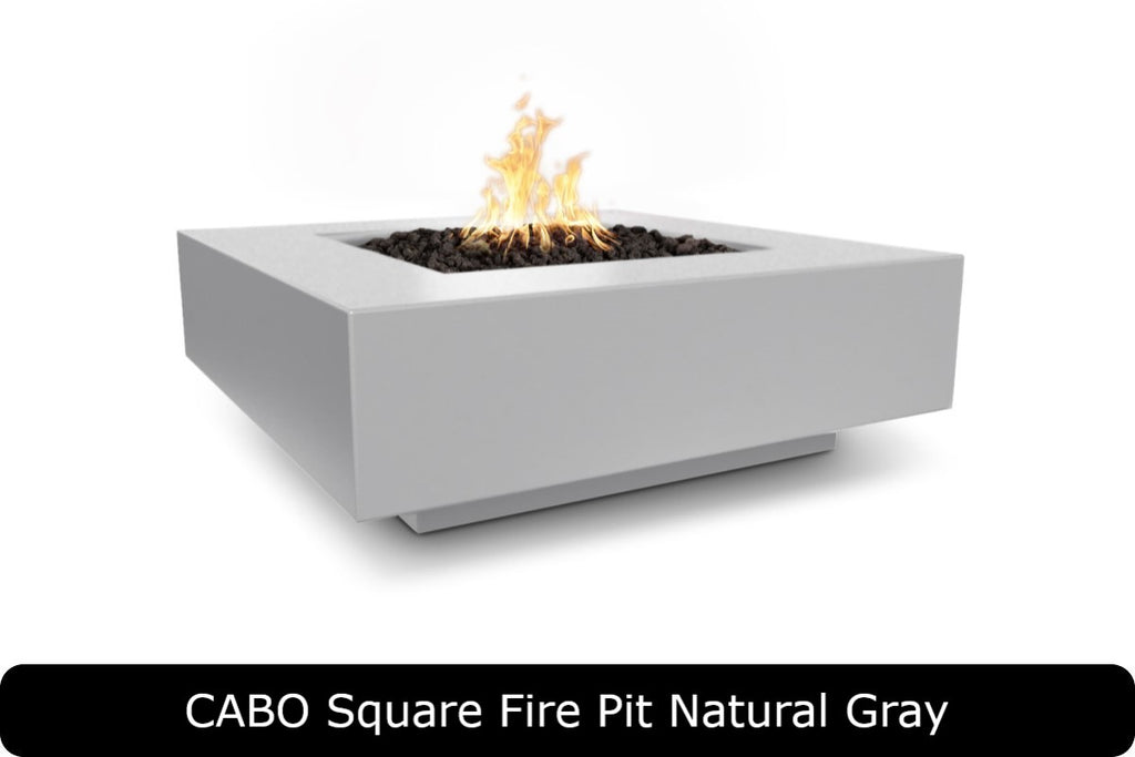 Cabo — Square Concrete Fire Pit Table (36" & 48")