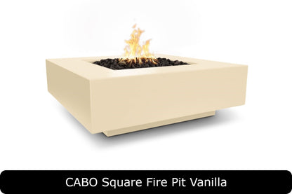 The Outdoor Plus - Cabo Square Fire Pit - GFRC Concrete