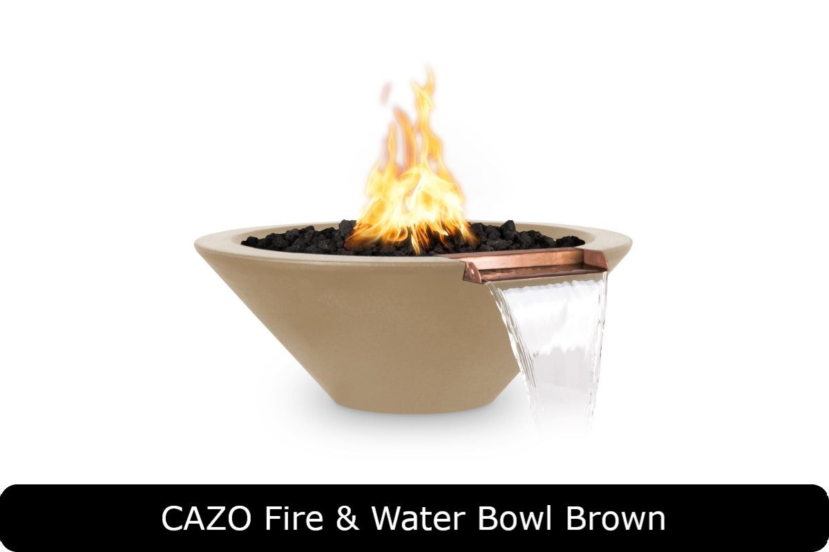 The Outdoor Plus - Cazo Fire & Water Bowl - GFRC Concrete