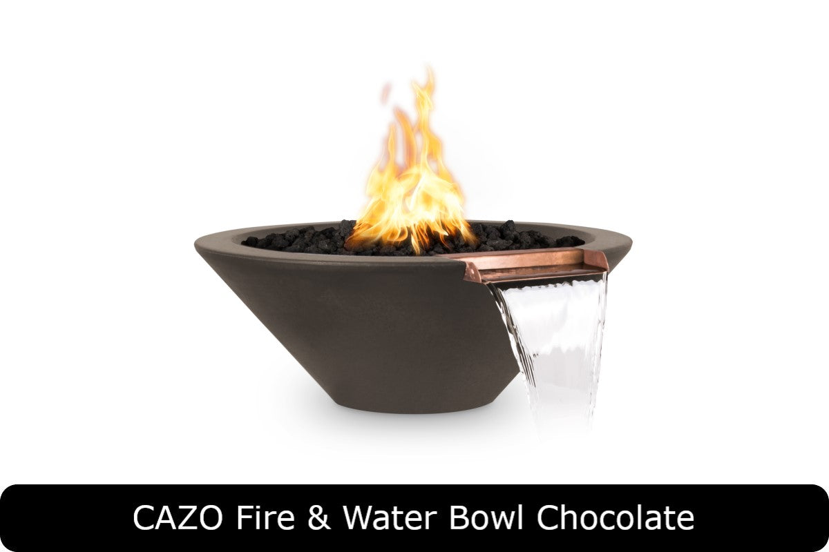 The Outdoor Plus - Cazo Fire & Water Bowl - GFRC Concrete