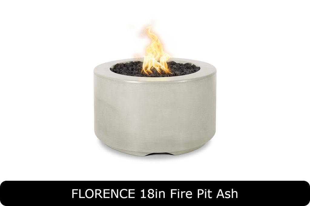 Florence 18" Tall Fire Pit - GFRC Concrete