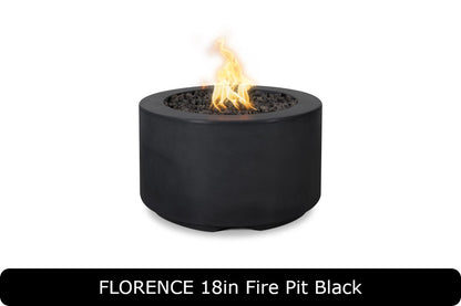 The Outdoor Plus - Florence 18" Tall Fire Pit - GFRC Concrete