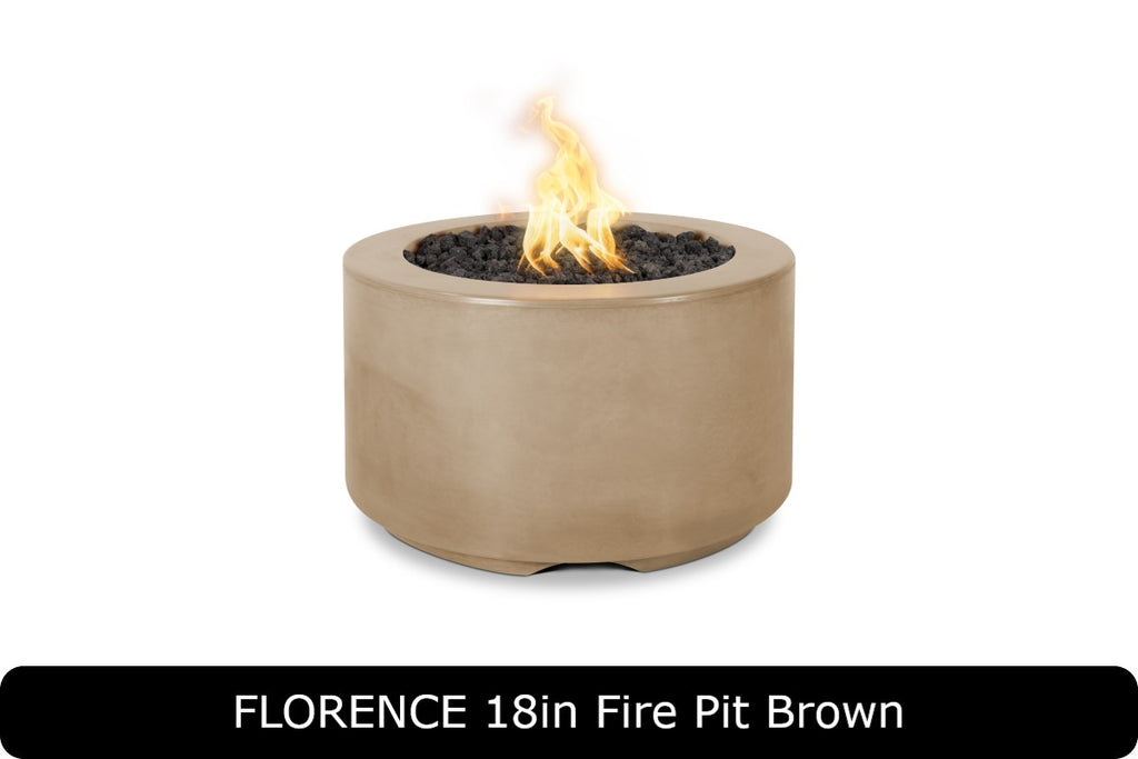 Florence 18" Tall Fire Pit - GFRC Concrete