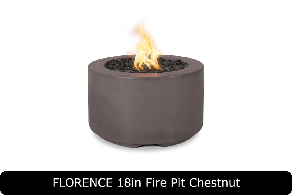 Florence 18" Tall Fire Pit - GFRC Concrete
