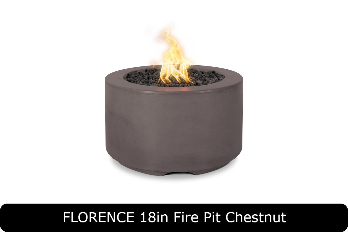 The Outdoor Plus - Florence 18" Tall Fire Pit - GFRC Concrete