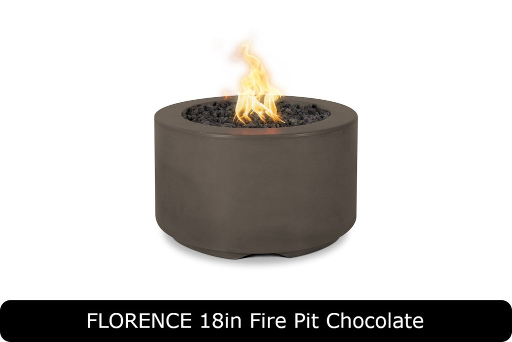 Florence 18" Tall Fire Pit - GFRC Concrete