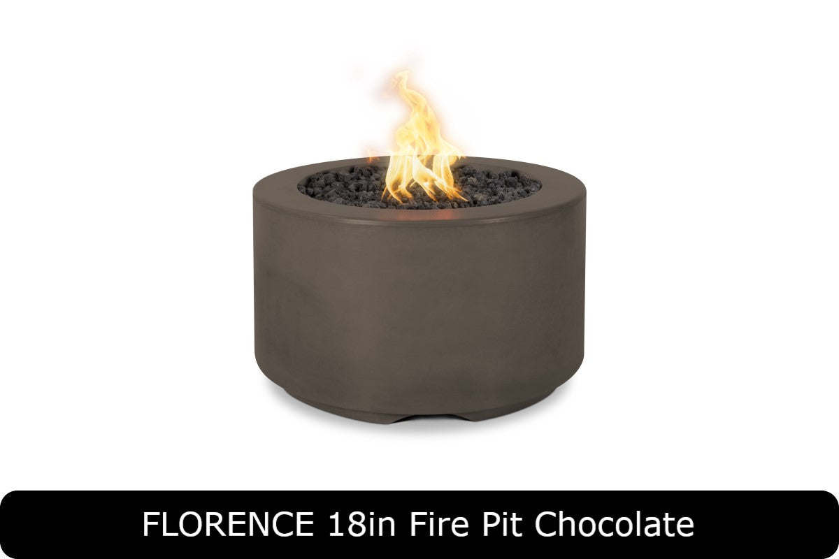 The Outdoor Plus - Florence 18" Tall Fire Pit - GFRC Concrete