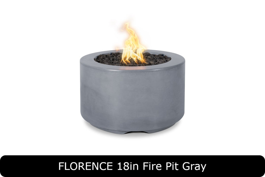 Florence 18" Tall Fire Pit - GFRC Concrete