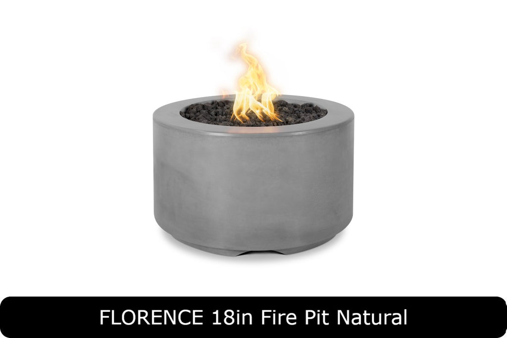 Florence 18" Tall Fire Pit - GFRC Concrete