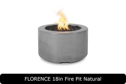 The Outdoor Plus - Florence 18" Tall Fire Pit - GFRC Concrete