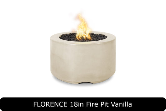 The Outdoor Plus - Florence 18" Tall Fire Pit - GFRC Concrete