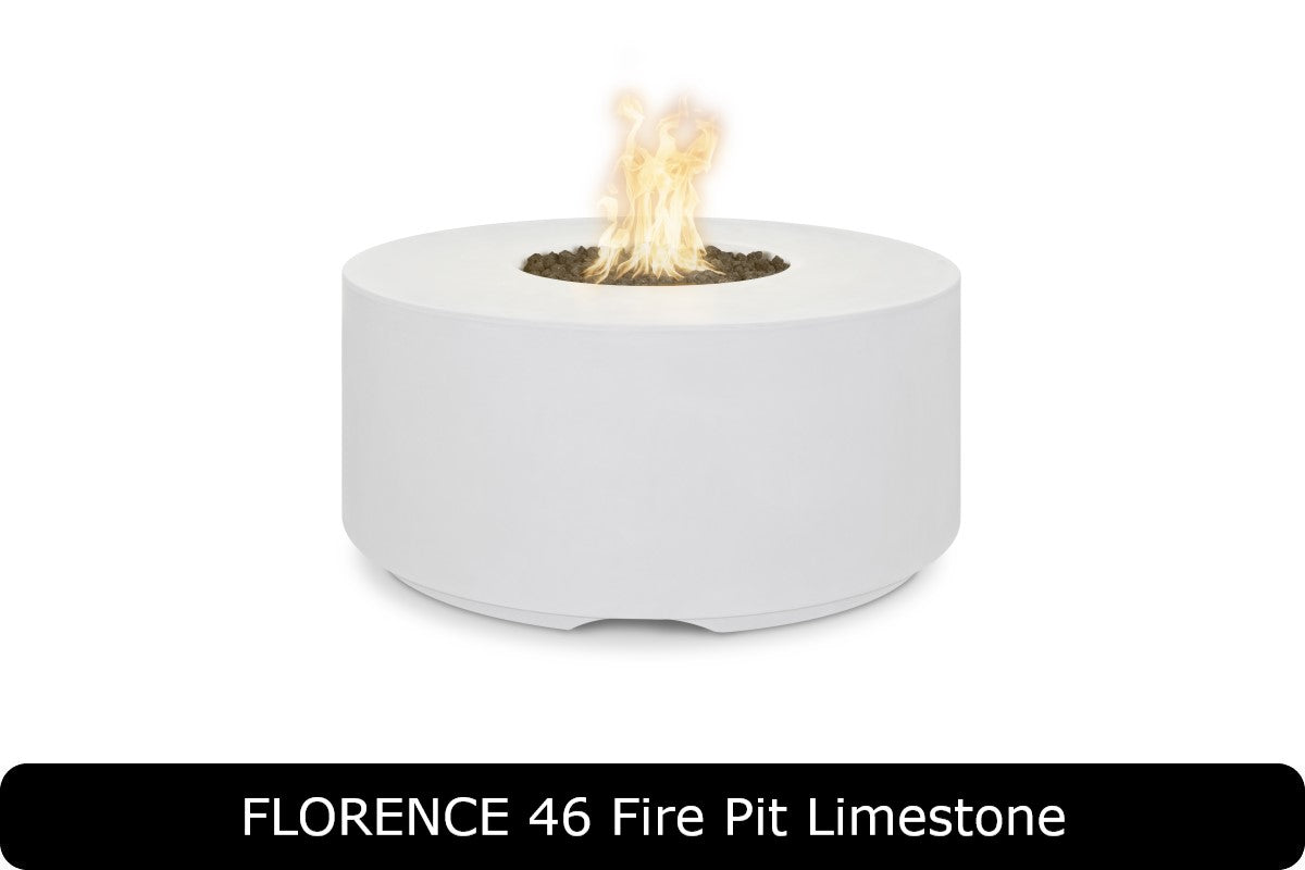 The Outdoor Plus - Florence 20" Tall Fire Pit - GFRC Concrete