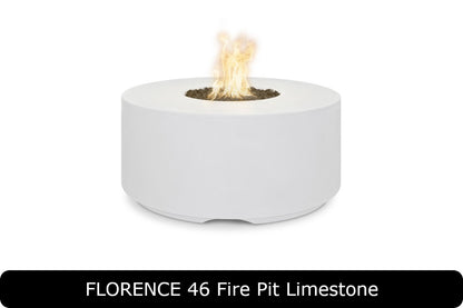 The Outdoor Plus - Florence 20" Tall Fire Pit - GFRC Concrete