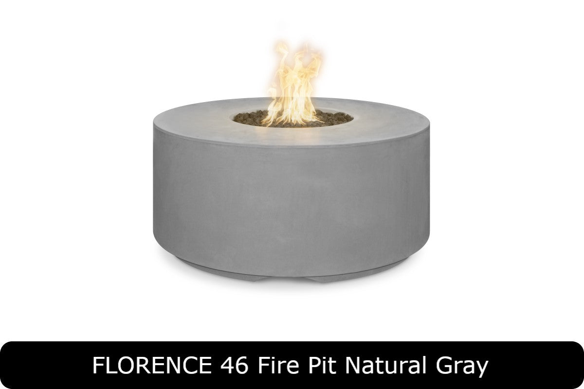 The Outdoor Plus - Florence 20" Tall Fire Pit - GFRC Concrete