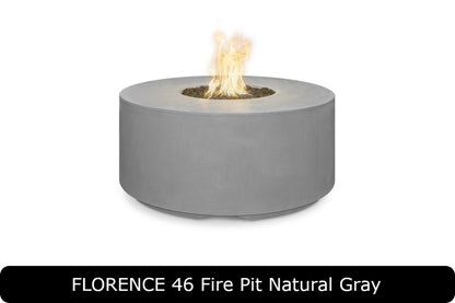 The Outdoor Plus - Florence 20" Tall Fire Pit - GFRC Concrete