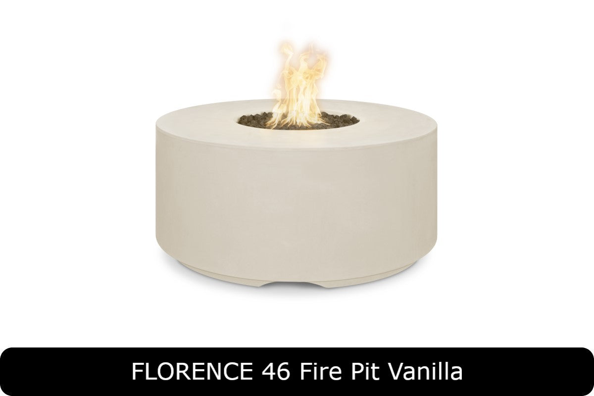 The Outdoor Plus - Florence 20" Tall Fire Pit - GFRC Concrete