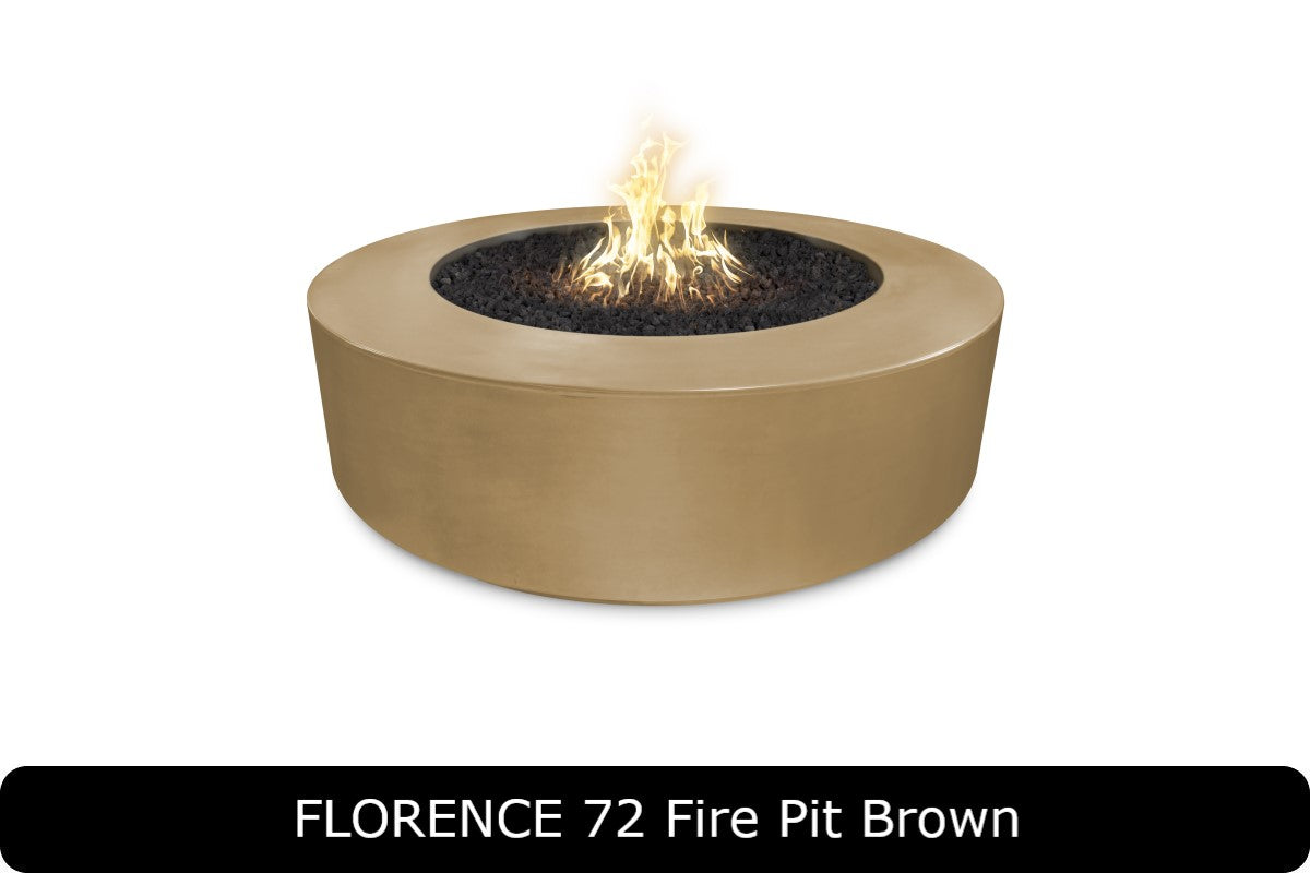 The Outdoor Plus - Florence 20" Tall Fire Pit - GFRC Concrete