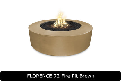 The Outdoor Plus - Florence 20" Tall Fire Pit - GFRC Concrete