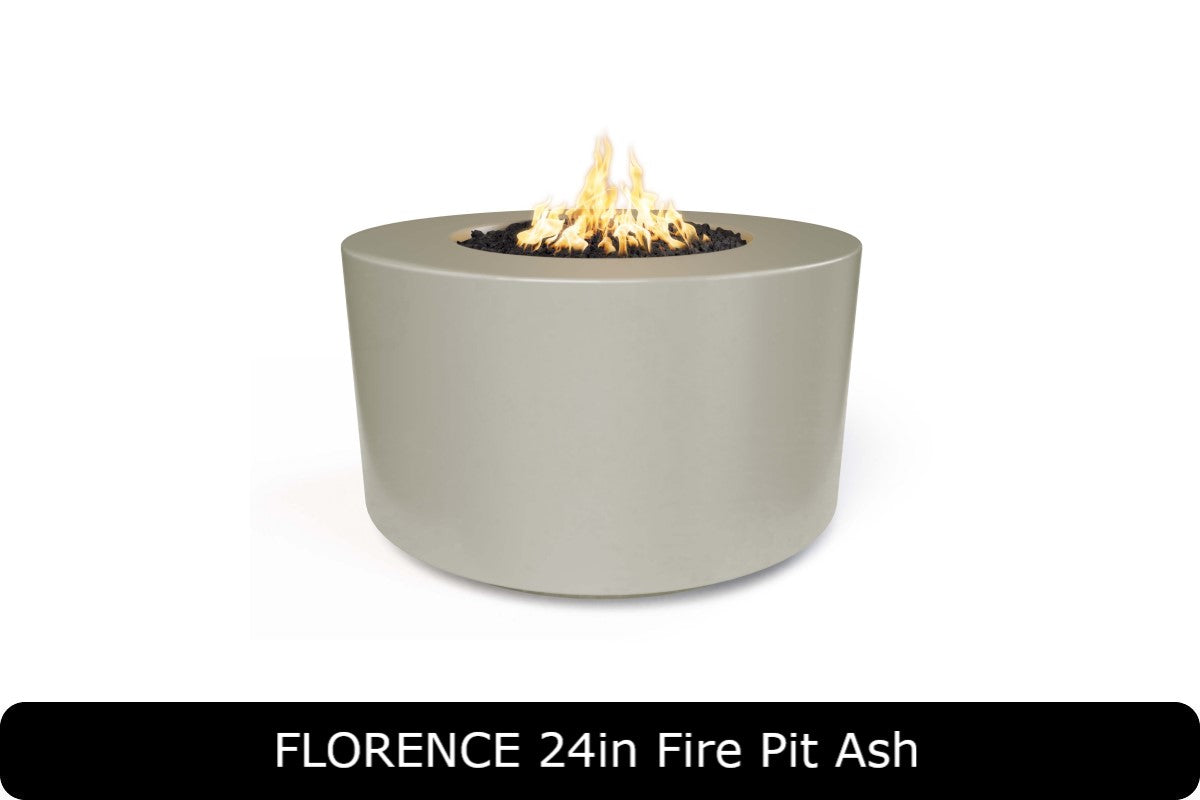 The Outdoor Plus - Florence 24" Tall Fire Pit - GFRC Concrete