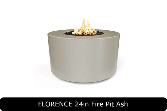 The Outdoor Plus - Florence 24" Tall Fire Pit - GFRC Concrete