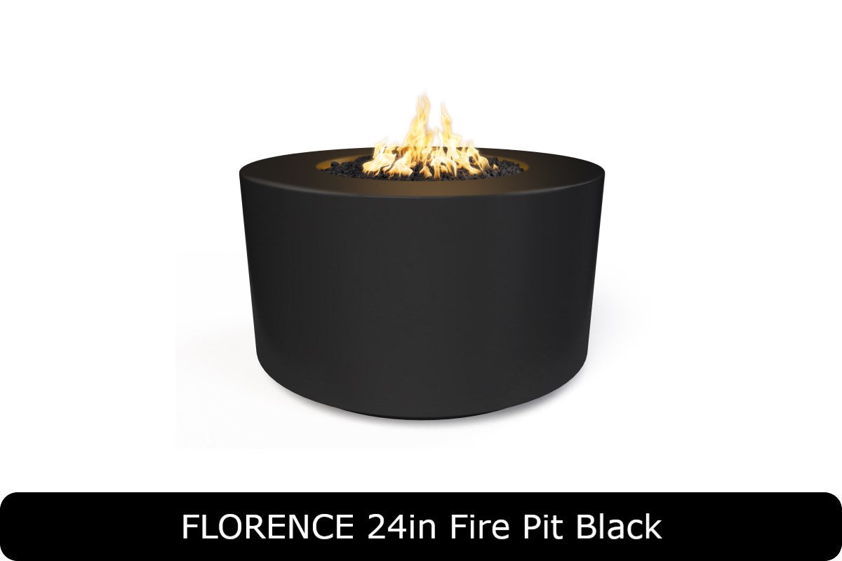 The Outdoor Plus - Florence 24" Tall Fire Pit - GFRC Concrete