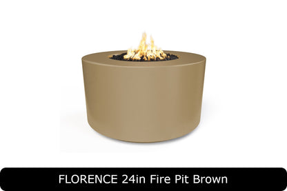 The Outdoor Plus - Florence 24" Tall Fire Pit - GFRC Concrete