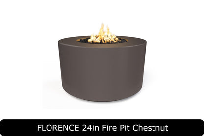 The Outdoor Plus - Florence 24" Tall Fire Pit - GFRC Concrete