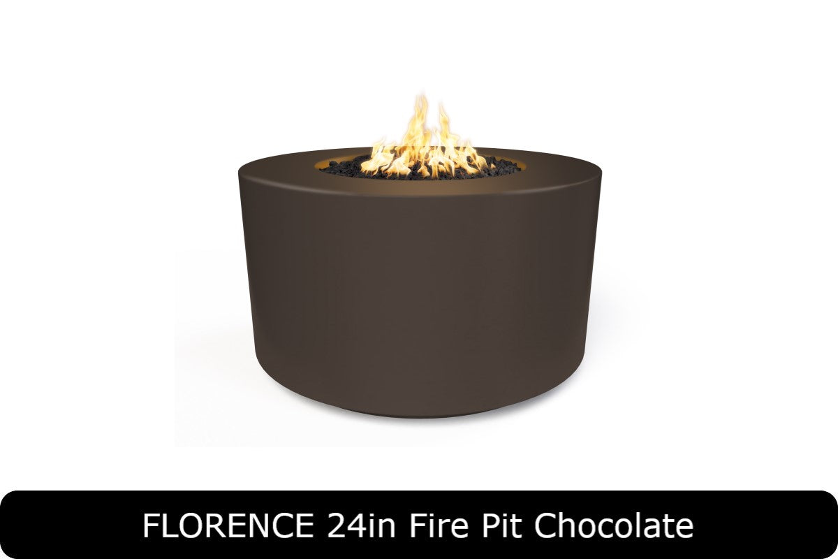 The Outdoor Plus - Florence 24" Tall Fire Pit - GFRC Concrete